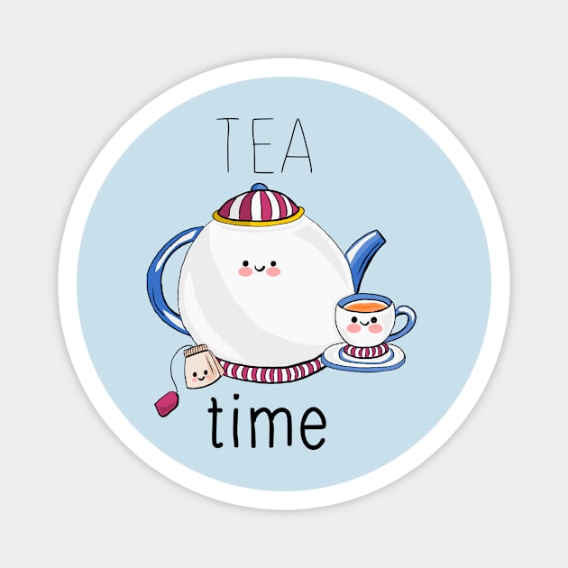 Cute Food - Tea Time Magnet by ThaisMelo